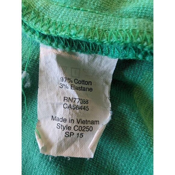 J. Crew Mini Camille Dress Women's Size Medium Green A-Line Sleeveless Cotton - Picture 7 of 10